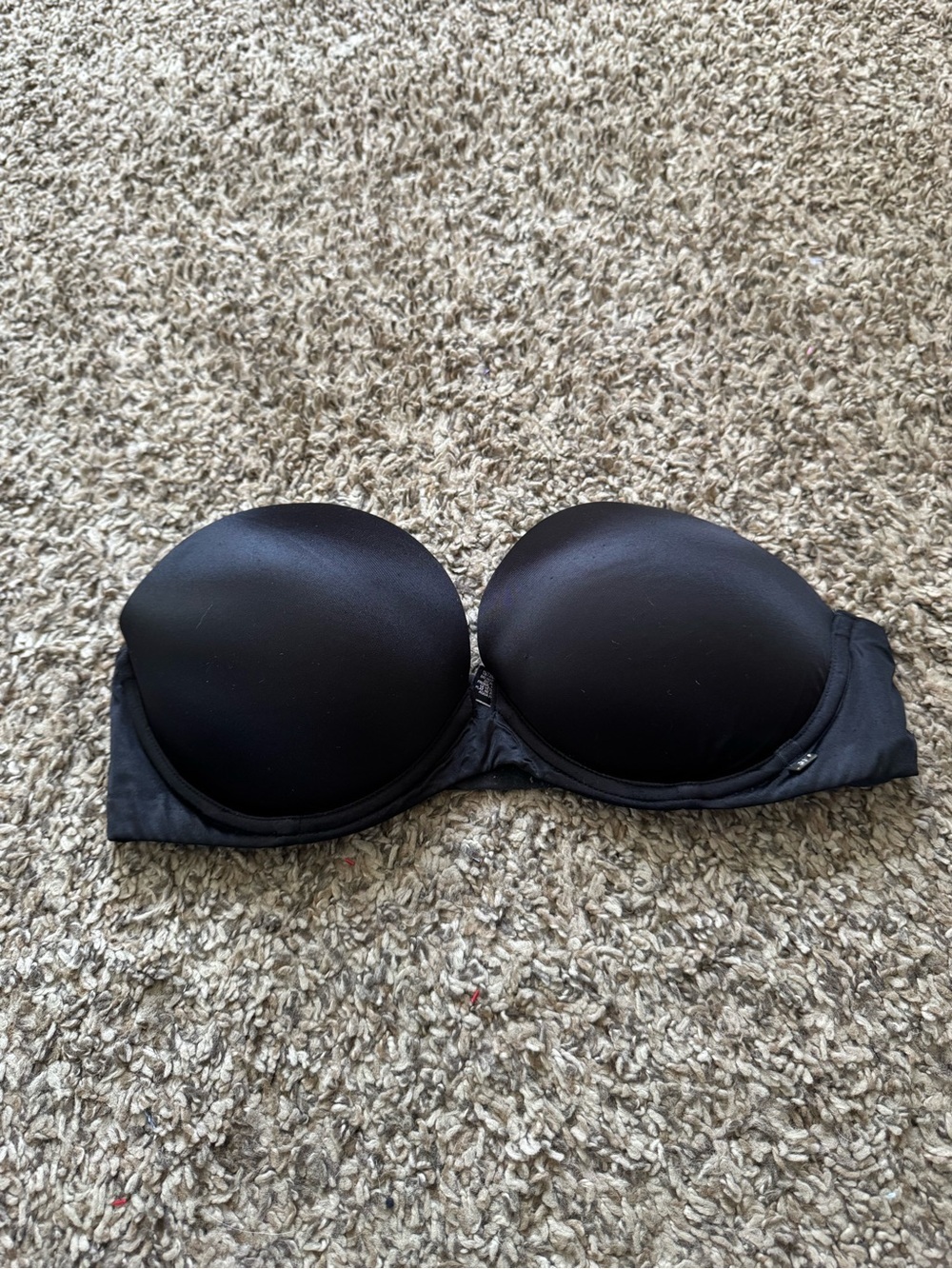 Victoria's Secret Strapless Black Push-Up Bra